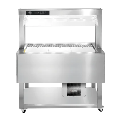 Insulă frigorifică pentru expunere alimente, reglabilă GN 3-1/1 Inox - TR BLUE+ 3I