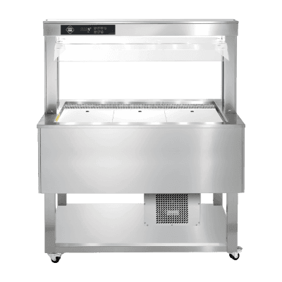 Insulă frigorifică pentru expunere alimente, reglabilă GN 3-1/1 Inox - TR BLUE+ 3I