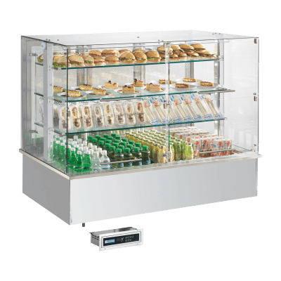 Vitrină frigorifică GN 4-1/1 încastrabilă, deschidere în sus - SL PLATINUM+ 4 DF