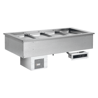 Vitrină frigorifică GN 3-1/1 - 200 mm drop-in - SL GREEN+ 3