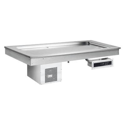 Vitrină frigorifică GN 4-1/1 - 30 mm drop-in - SL LIME+ 4