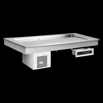 Vitrină frigorifică GN 6-1/1 - 30 mm drop-in - SL LIME+ 6