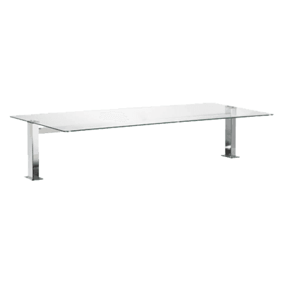 Suprastructură GN 4-1/1 lumină LED, sticlă rotunjită - SOV LED FLAT BLUE+ 4