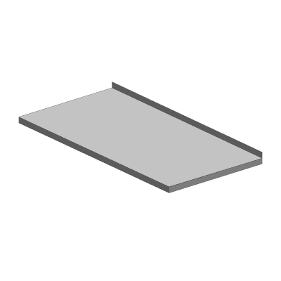 Blat de lucru pentru SCH/SM 2D cu protecție împroșcare - SCH/SM 2 DL