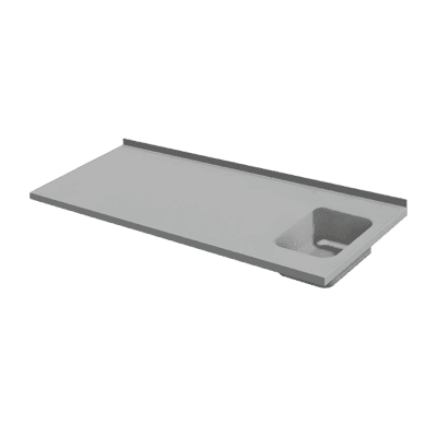 Blat de lucru pentru SCH/SM 2D cu chiuvetă (în dreapta), protecție împroșcare - SCH/SM 2 DSL