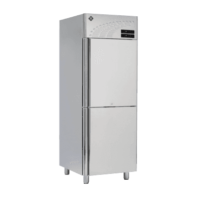 Dulap frigorific 2x 280 l, ușă dublă, GN 2/1, inox - LS 2350