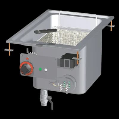 Friteuză electrică încorporabilă 0,75 kW/l, 18 l 400 V - F18D-64ET
