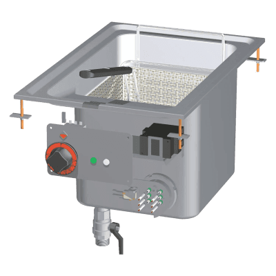 Friteuză electrică încorporabilă 0,75 kW/l, 18 l 400 V - F18D-64ET