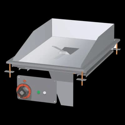 Plită electrică încorporabilă 36x55 cromată netedă 400 V - FTLD-64ETS