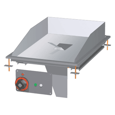 Plită electrică încorporabilă 36x55 cromată netedă 400 V - FTLD-64ETS