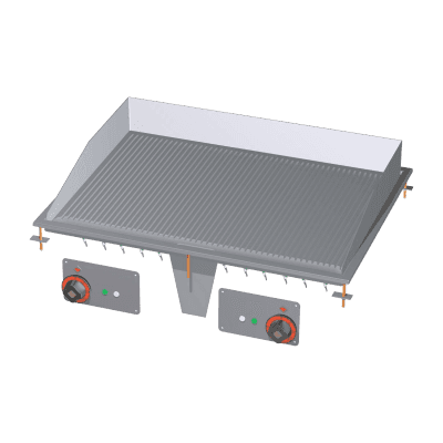 Plită electrică încorporabilă 75x55 striată 400 V - FTRD-68ET