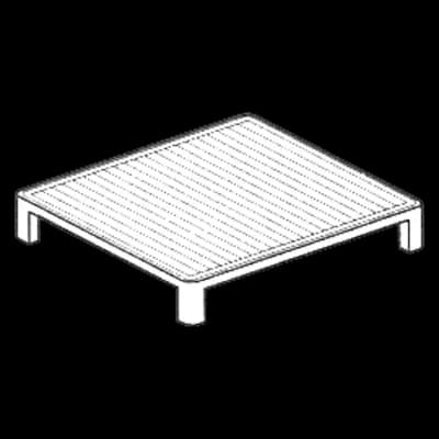 Placă plită canelată dublă pentru grătar inox pentru RM 700/drop-in - PRFT/72