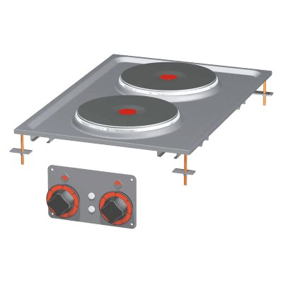 Mașină de gătit drop-in electrică 2x placă drop-in 400 V - PCD-64ET