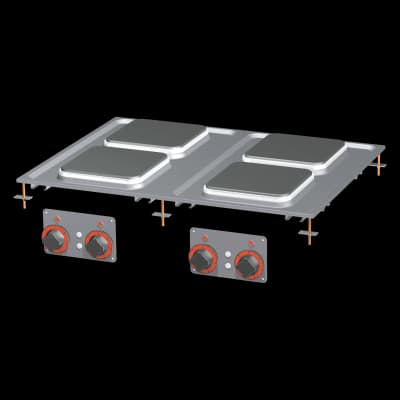 Mașină de gătit drop-in electrică 4x placă drop-in 400 V - PCQD-68ET