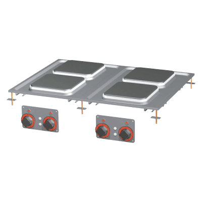 Mașină de gătit drop-in electrică 4x placă drop-in 400 V - PCQD-68ET