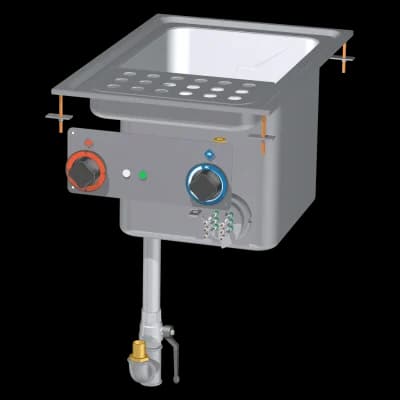 Fierbător paste drop-in electric 25 l fără dulap 400 V - CPD-64ET
