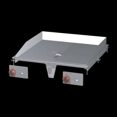 Plită fry-top suprafață combinată crom - FTLRD-88ETS