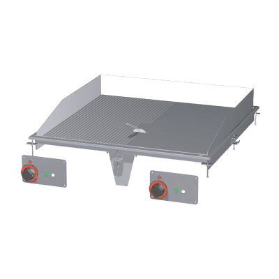 Plită fry-top suprafață combinată crom - FTLRD-88ETS