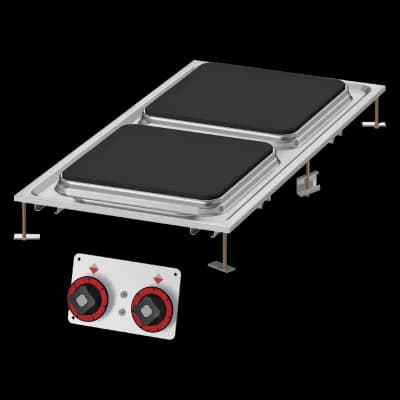 Mașină de gătit electric pătrat 2 zone - PCQD-84ET