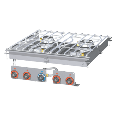 Mașină de gătit cu apă gaz 4 zone - PCAD-88G