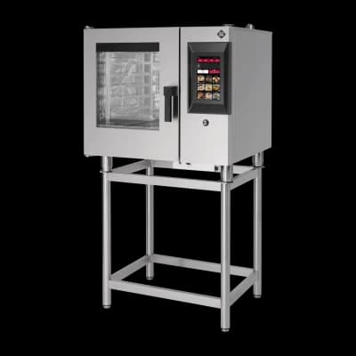 Cuptor cu convecție STEAMBOX electric 6x GN 1/1 curățare automată boiler 400 V ușă cu balamale stânga ecran 10" - STMB 0611 EL