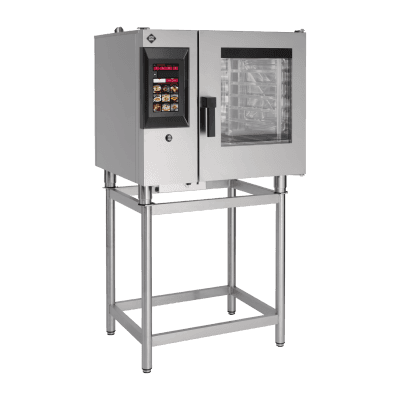 Cuptor cu convecție STEAMBOX pe gaz 6x GN 1/1 boiler ecran tactil color curățare automată ecran 10" - STMB 0611 G