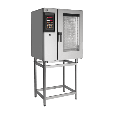 Cuptor cu convecție STEAMBOX pe gaz 10x GN 1/1 boiler ecran tactil color curățare automată ecran 10" - STMB 1011 G
