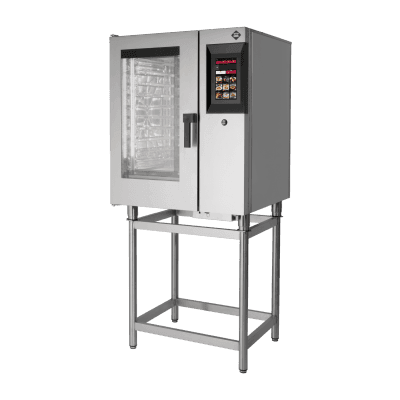 Cuptor cu convecție STEAMBOX electric 10x GN 1/1 boiler deschidere ușă cu balamale stânga 400 V ecran 10" - STMB 1011 EL