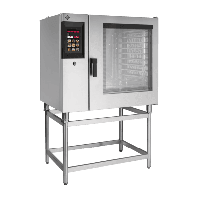 Cuptor cu convecție STEAMBOX pe gaz 10x GN 2/1 boiler ecran tactil color curățare automată ecran 10" - STMB 1021 G