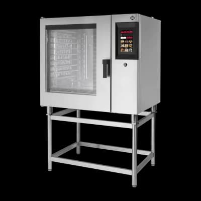Cuptor cu convecție STEAMBOX electric 10x GN 2/1 curățare automată boiler 400 V ușă cu balamale stânga ecran 10" - STMB 1021 EL