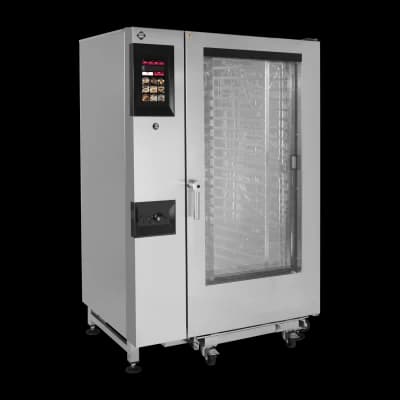 Cuptor cu convecție STEAMBOX pe gaz 20x GN 2/1 boiler ecran tactil color curățare automată ecran 10" - STMB 2021 G