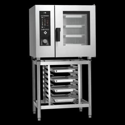 Cuptor combi cu convecție și abur STEAMBOX electric 6x GN 1/1,, ecran tactil, abur direct, curățare automată - STRD 0611 E