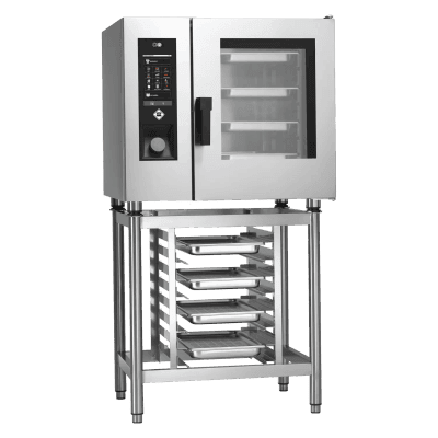 Cuptor combi cu convecție și abur STEAMBOX electric 6x GN 1/1, TouchScreen, abur direct, curățare automată - STRD 0611 E