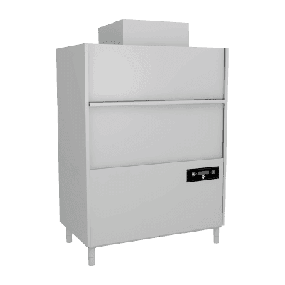 Mașină de spălat oale și tigăi perete dublu cu pompă de evacuare sistem recuperare căldură 132x70 - 400 V - S 302 REC ABT