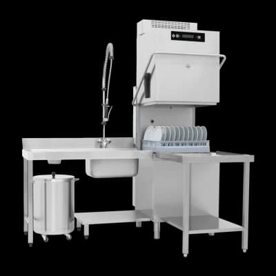 Mașină de spălat vase tip hotă dublu înveliș cu sistem de recuperare căldură 50x60 - 400 V - TT 162 REC ABT