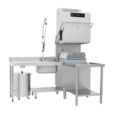 Mașină de spălat vase tip hotă dublu înveliș cu sistem de recuperare căldură 50x60 - 400 V - TT 162 REC ABT