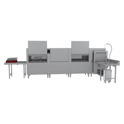 Mașină de spălat vase cu transportor 300, apă rece, ieșire stânga, pre-spălare colțară - XT 300 L CTPWR