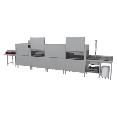 Mașină de spălat vase cu transportor 300, apă rece, ieșire stânga, sistem de recuperare căldură, pentru apă osmotică - XT 300 L XTRCO