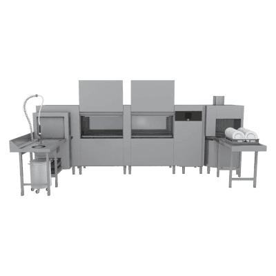 Mașină de spălat vase cu transportor 300, apă rece, ieșire dreapta, pre-spălare colțară, uscător colțar - XT 300 R XTRS CTPWR