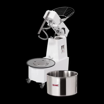 Malaxor spiral cu frământător 1 viteză castron detașabil 15 l 230 V - HTS 15
