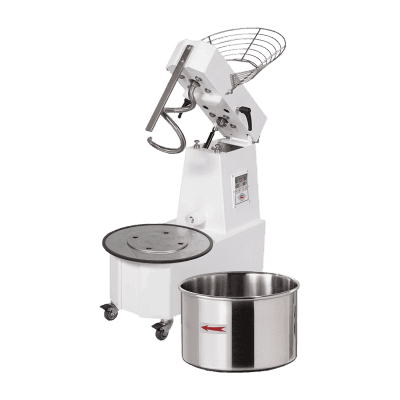 Malaxor spiral cu frământător 2 viteze castron detașabil 15 l 400 V - HTS 15 2T