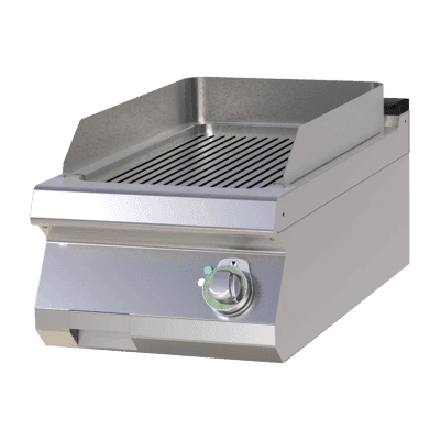 Plită fry-top canelată cromată - FTRC 704 E