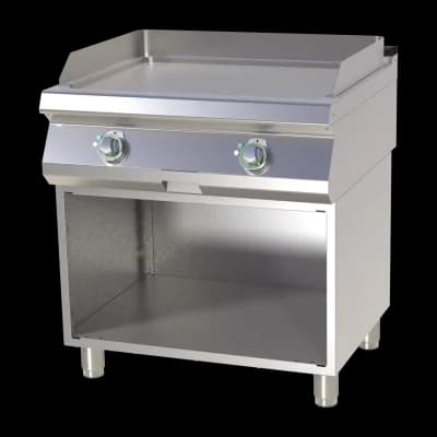 Plită fry-top netedă cromată pe dulap deschis - FTHC 780 E