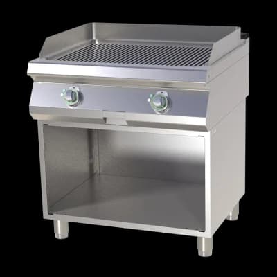 Plită fry-top canelată pe dulap deschis - FTR 780 E