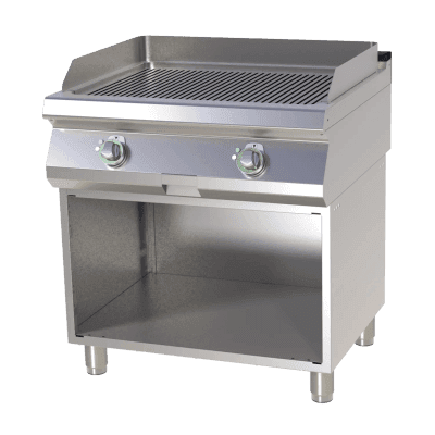 Plită fry-top canelată pe dulap deschis - FTR 780 E