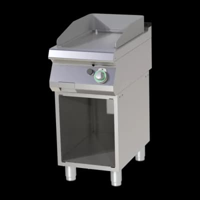 Plită fry-top netedă cromată pe dulap deschis - FTHC 740 G