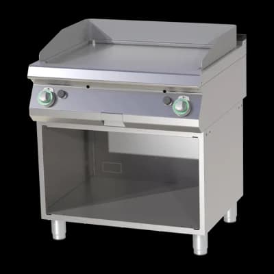 Plită fry-top netedă cromată pe dulap deschis - FTHC 780 G