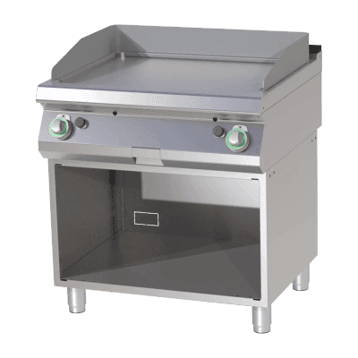 Plită fry-top netedă cromată pe dulap deschis - FTHC 780 G