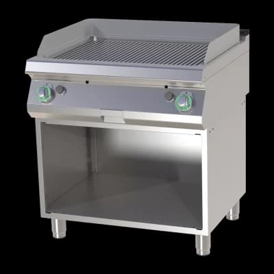 Plită fry-top canelată pe dulap deschis - FTR 780 G