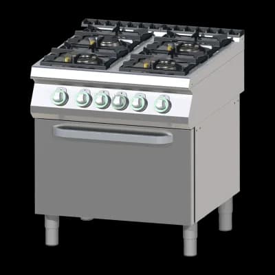 Mașină de gătit pe gaz cu cuptor electric static - SPT 780/21 GE